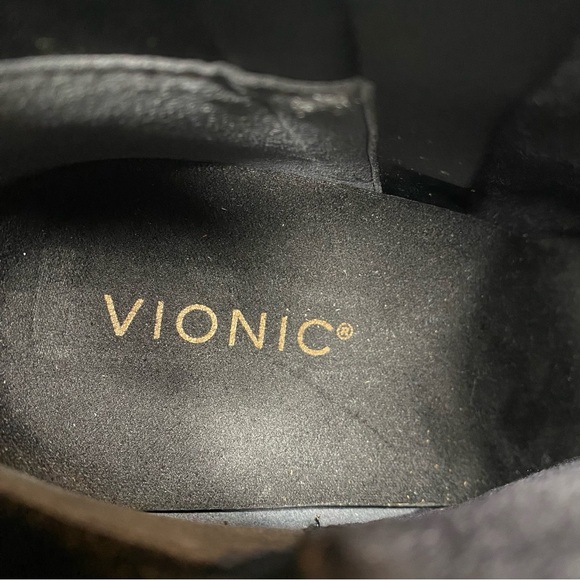 New! Vionic Tenley Black Heeled Bootie 9 - Picture 10 of 15
